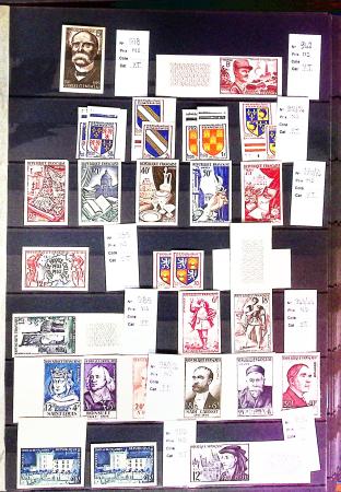 1869-1992, Un classeur de neufs (1869-1973) dont FRANCE