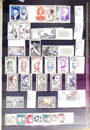 1869-1992, Un classeur de neufs (1869-1973) dont FRANCE