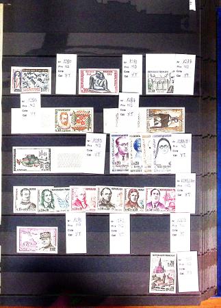 1869-1992, Un classeur de neufs (1869-1973) dont FRANCE