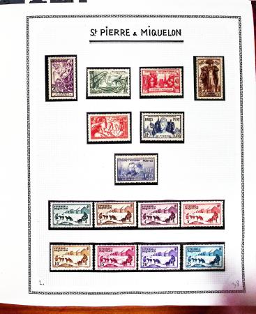 1869-1992, Un classeur de neufs (1869-1973) dont FRANCE