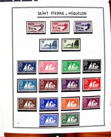 1869-1992, Un classeur de neufs (1869-1973) dont FRANCE