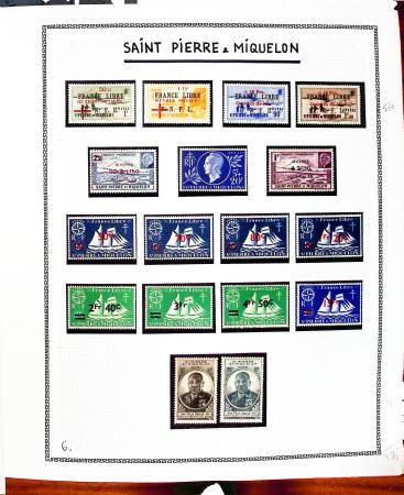 1869-1992, Un classeur de neufs (1869-1973) dont FRANCE