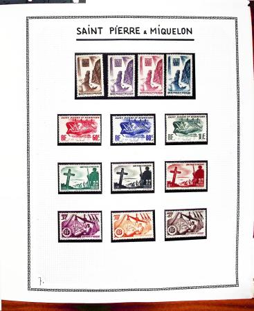 1869-1992, Un classeur de neufs (1869-1973) dont FRANCE