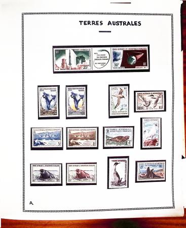 1869-1992, Un classeur de neufs (1869-1973) dont FRANCE