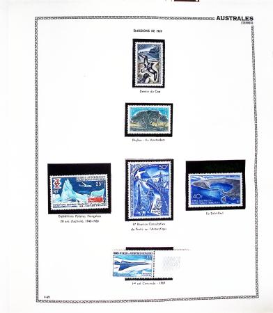 1869-1992, Un classeur de neufs (1869-1973) dont FRANCE
