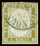 N°11c Variété centre renversée (effigie tête en bas),