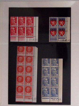 1942-1950, Lot de variétés piquage à cheval : N°572