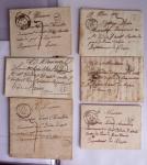 Album brun concernant la conquête de l'Algérie contenant notamment 23 plis avant 1849 dont 7 marques "Armée expéditionnaire" + diverses lettres et documents