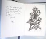 Chemise souple noire : dessins et cartes de vœux de graveurs de timbres dont un projet Clémenceau de Joseph Rajewicz (1982) dont Decaris, Béquet, Andreotto