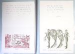 Chemise souple noire : dessins et cartes de vœux de graveurs de timbres dont un projet Clémenceau de Joseph Rajewicz (1982) dont Decaris, Béquet, Andreotto