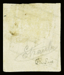 N°7B 1 franc vermillon foncé, belle nuance, oblitéré