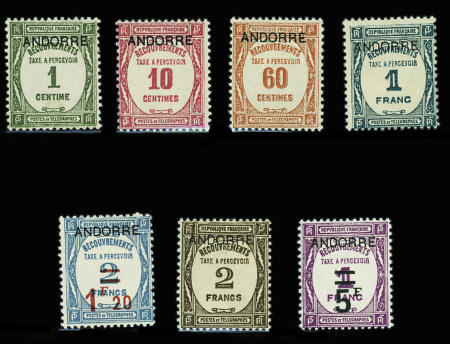 N°9 à 15 Série complète de 7 valeurs, neuve *,