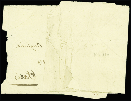 Tarif pour les imprimés du 1.8.1856 d'un poids de 1200