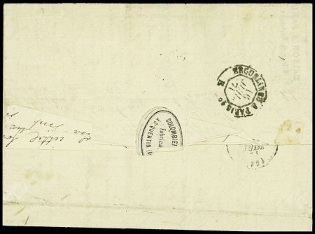 N°37 +46B obl. GC sur lettre de Saint Quentin, Aisne,