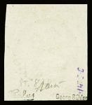 N°6A 1f rouge-brun, obl. PC 2427 (Pézenas, Hérault),