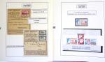 Collection de 199 pages sur la vie de Jean Mermoz montée sur feuilles Safe : quelques plis d'époque, nombreux plis commémoratifs de 1937 à nos jours,...
