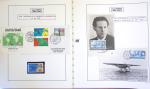 Collection de 199 pages sur la vie de Jean Mermoz montée sur feuilles Safe : quelques plis d'époque, nombreux plis commémoratifs de 1937 à nos jours,...