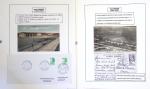 Collection de 199 pages sur la vie de Jean Mermoz montée sur feuilles Safe : quelques plis d'époque, nombreux plis commémoratifs de 1937 à nos jours,...