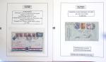 Collection de 199 pages sur la vie de Jean Mermoz montée sur feuilles Safe : quelques plis d'époque, nombreux plis commémoratifs de 1937 à nos jours,...
