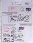 Petit lot de documents divers dont télégramme de félicitations du gardien du monument Nungesser et Coli d'Etretat à Costes et Bellonte à New-York,...