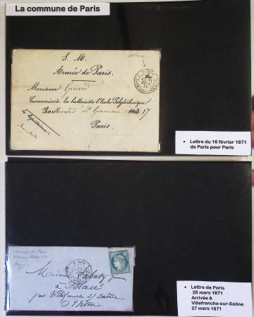 7 lettres dont 5 datées des débuts de la Commune de Paris (mars 1871). TB