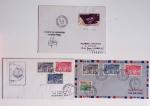 11 lettres des TAAF avec AFF bons timbres dont TAAF n°27 - 20 - 21 - PA7 - PA9 30F U.I.T - n°24 20F Albatros - PA12 50F Satellite D1. TB