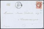 N°49b 80c rose vif, obl. GC 633 sur lettre de Brignolles,