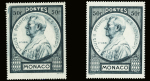 N°285a Deux timbres avec variété sans signature (à