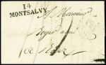 MP "14 Montsalvy" (40x11mm - 1826), ind 18. TB
