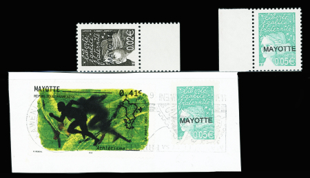 N°113a 2c bistre-noir et n°114a vert-émeraude Bdf,