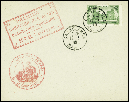Maroc n°66 OBL Casablanca (12.3.19) sur enveloppe témoin