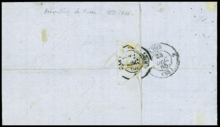 Grille sur n°22 + càd Corps Exp. d'Italie 20 dec 1865