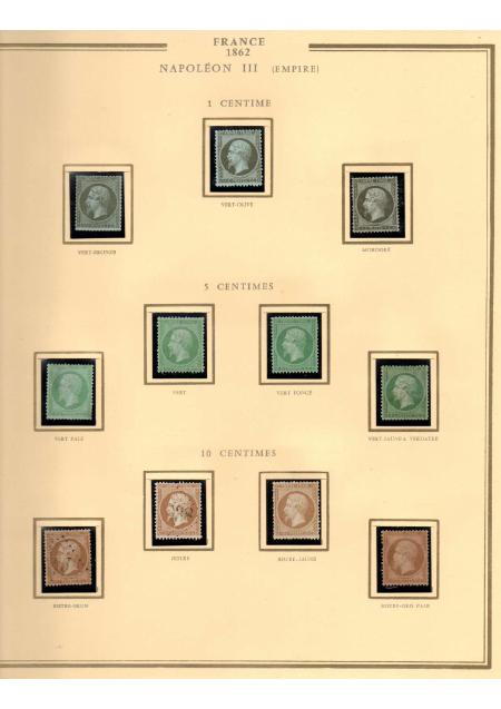 1849-1900, Superbe collection de France avec très