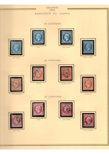 1849-1900, Superbe collection de France avec très
