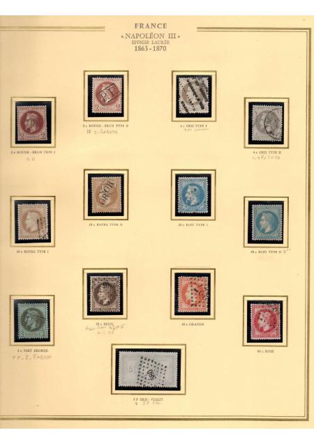 1849-1900, Superbe collection de France avec très