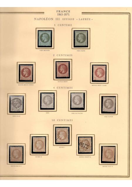 1849-1900, Superbe collection de France avec très