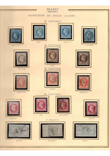 1849-1900, Superbe collection de France avec très