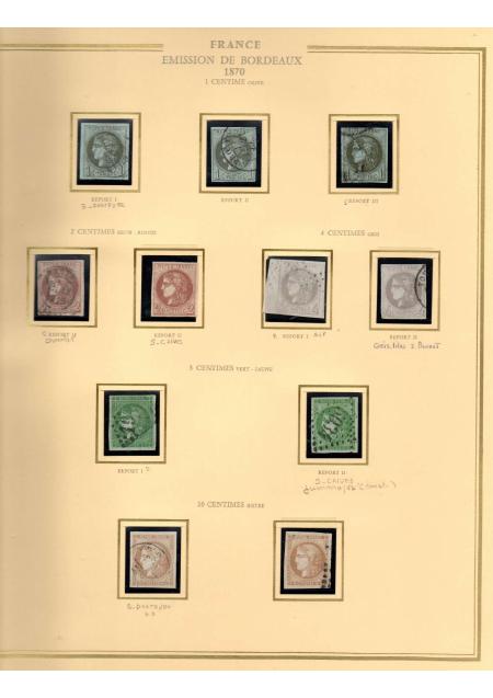1849-1900, Superbe collection de France avec très