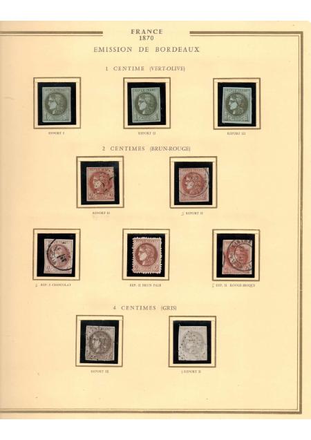 1849-1900, Superbe collection de France avec très