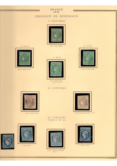 1849-1900, Superbe collection de France avec très