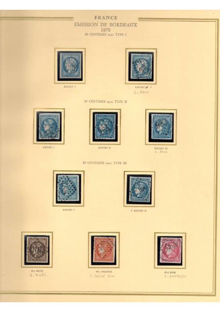 1849-1900, Superbe collection de France avec très