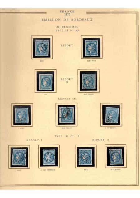 1849-1900, Superbe collection de France avec très