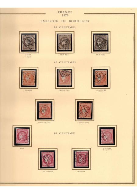 1849-1900, Superbe collection de France avec très