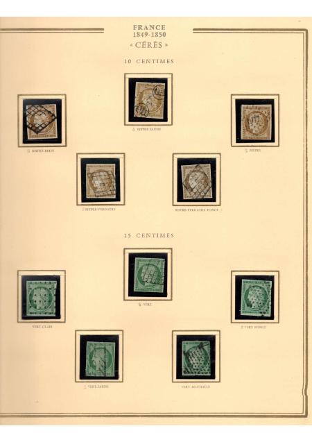 1849-1900, Superbe collection de France avec très