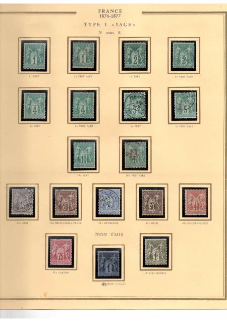 1849-1900, Superbe collection de France avec très