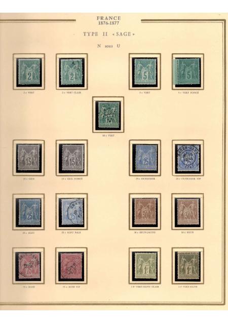 1849-1900, Superbe collection de France avec très