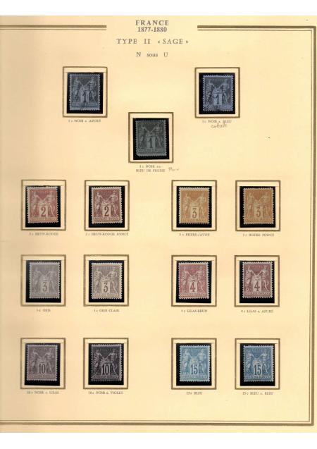 1849-1900, Superbe collection de France avec très