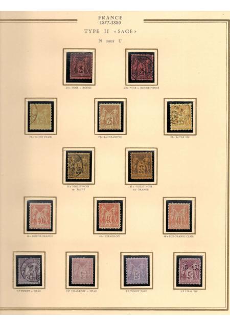 1849-1900, Superbe collection de France avec très