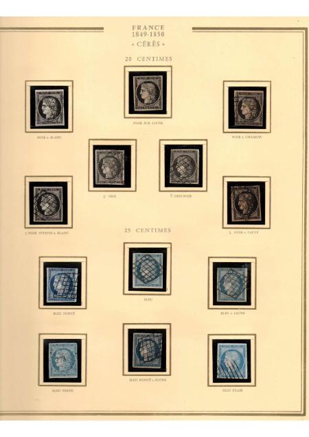 1849-1900, Superbe collection de France avec très
