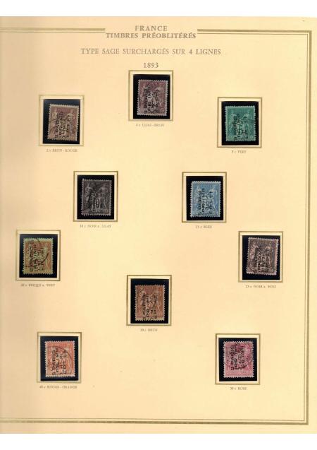 1849-1900, Superbe collection de France avec très